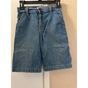 Old Navy Jean Shorts Relaxed Carpenter Cargo Denim Medium Wash Boys Size 10